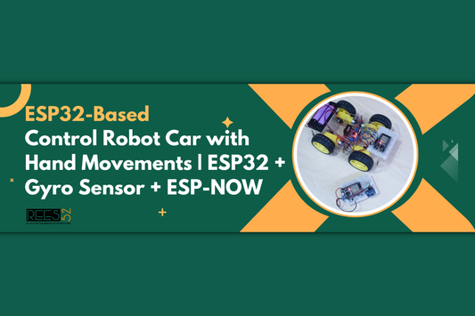 Control Robot Car with Hand Movements | ESP32 + Gyro Sensor + ESP-NOW