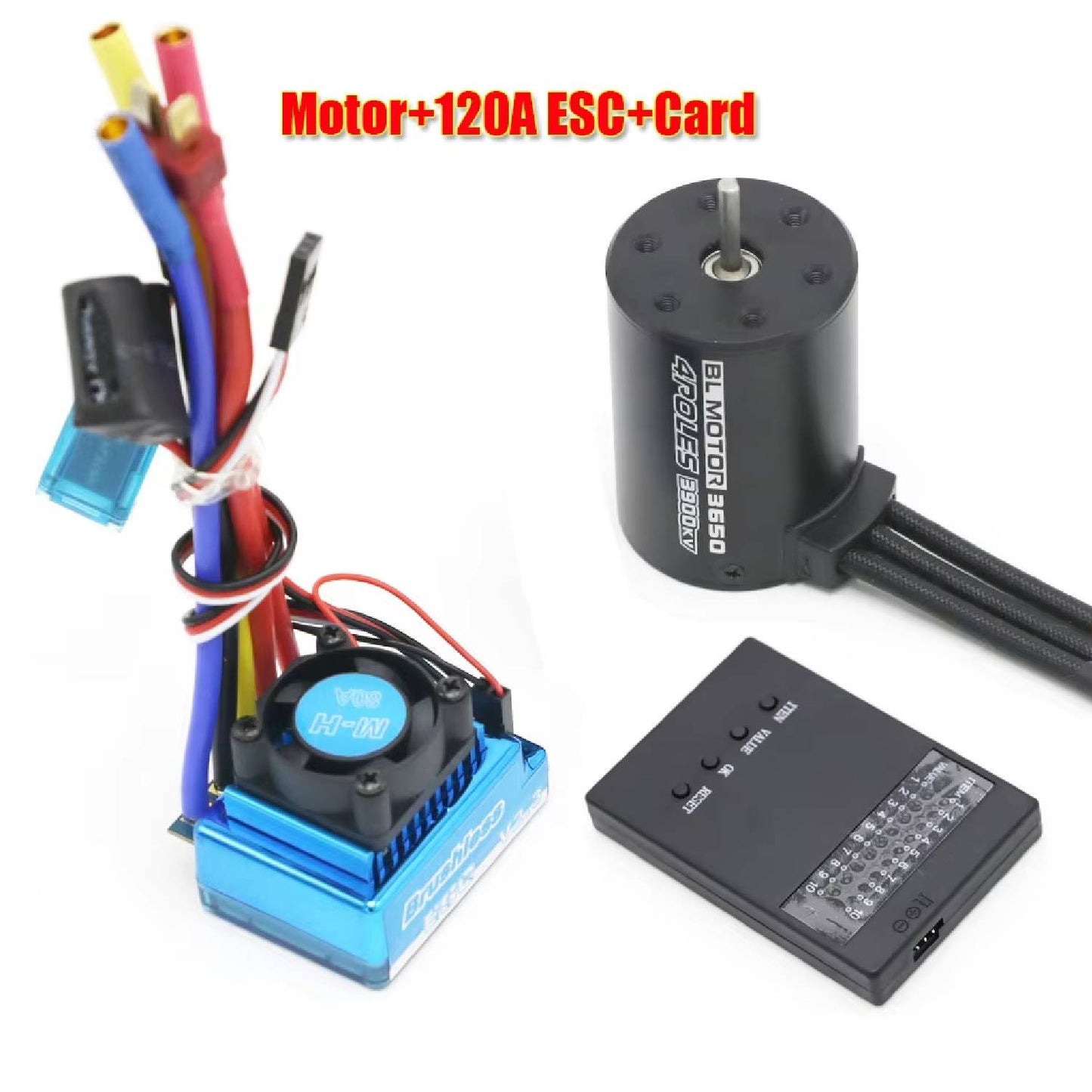 3650 3900KV Brushless Motor & Waterproof Brushless ESCs (45A, 60A, 80A, 120A) Brushless Motor & ESC Sets ESC Combo For RC Car & Boat