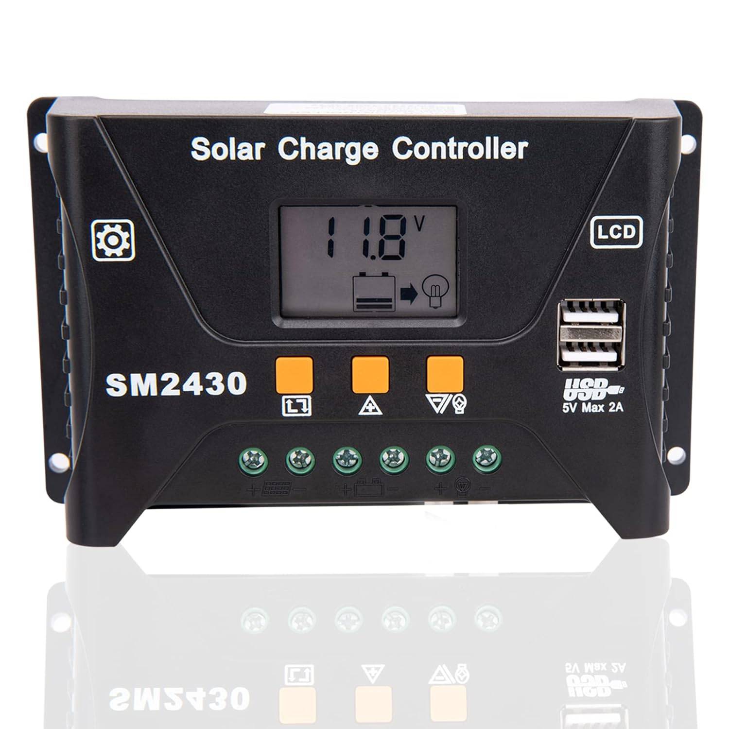12V/24V Auto-Sensing Photovoltaic Regulator