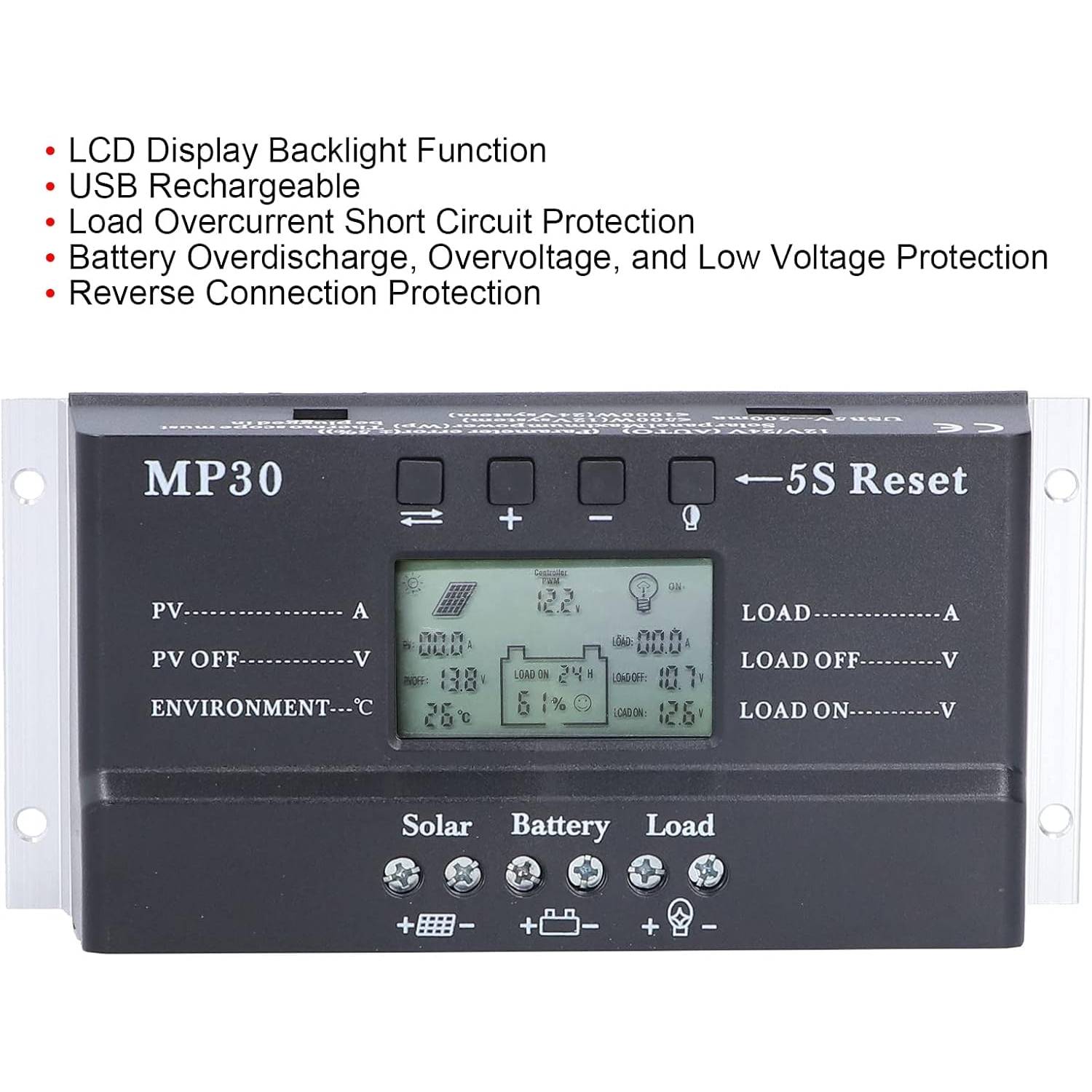 12/24V PWM PV Controller