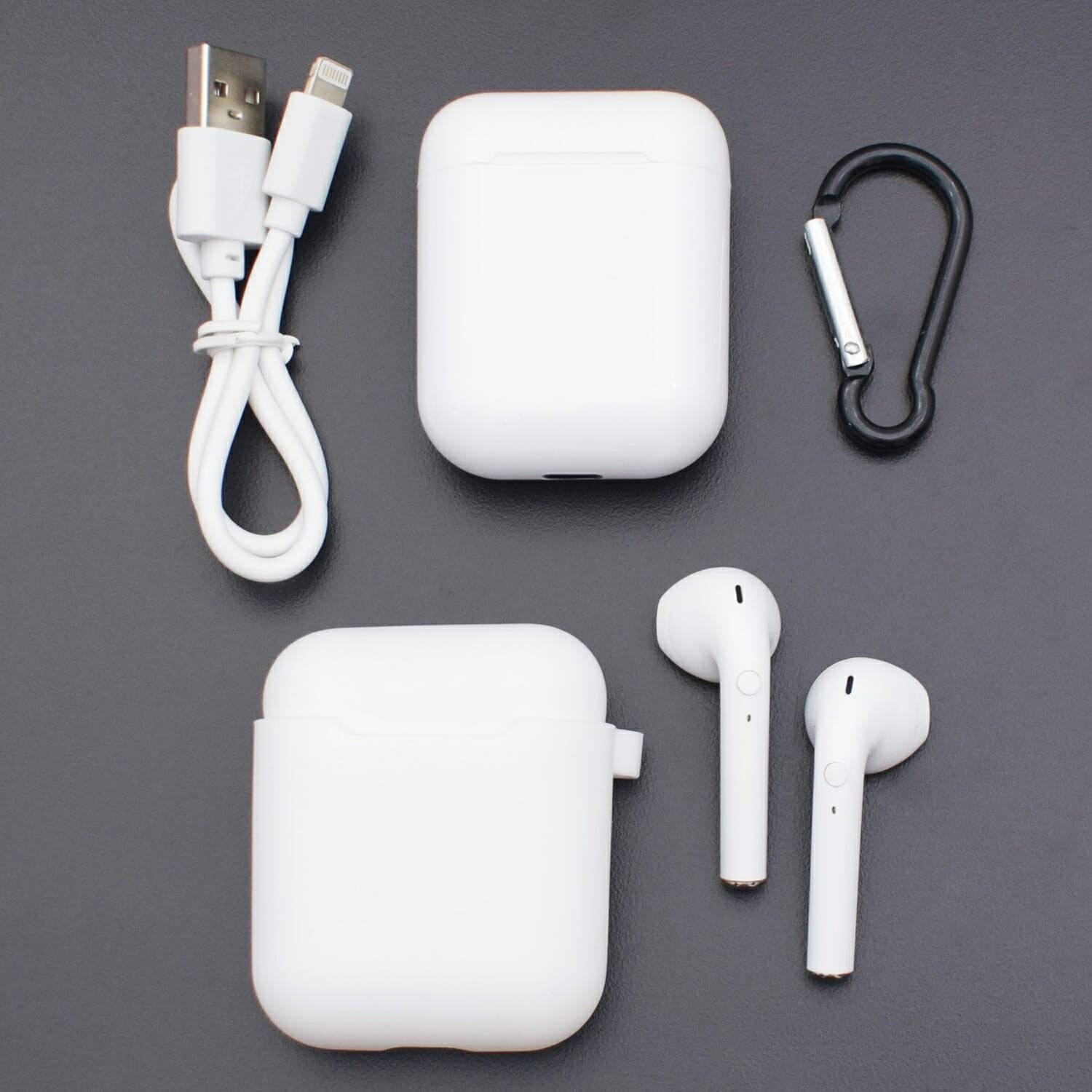 i9s TWS Bluetooth Earphones Wireless Bluetooth Ear Earbuds With Air-Pod Case - White - RS2178 - REES52