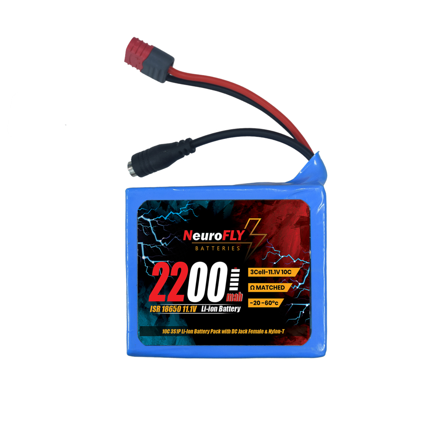 NeuroFLY ISR 18650 11.1V 2200mAh Battery