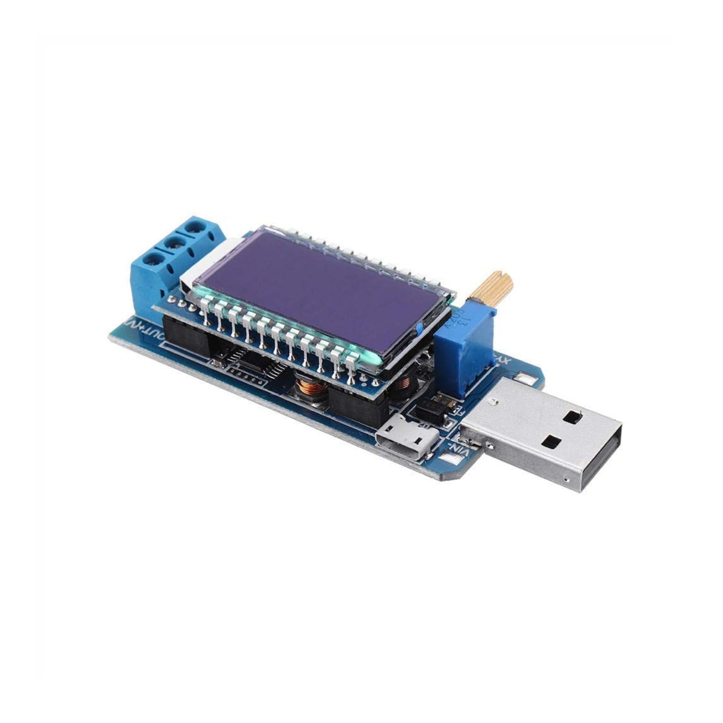 DC-DC USB Step Up/Down Converter 5V to 3.3V 9V 12V 24V Adjustable USB Desktop Power Supply Module - RS6748