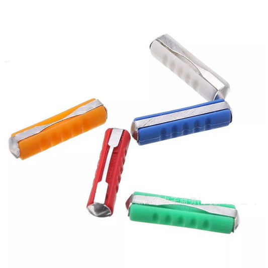 200 Pcs Assorted Car Fuses 5A 10A 15A 20A 25A Fuses Continental Fuses Torpedo Type Set With Plastic Storage Box European Automotive Fuse For Vintage Old Style Classic Cars - RS1805