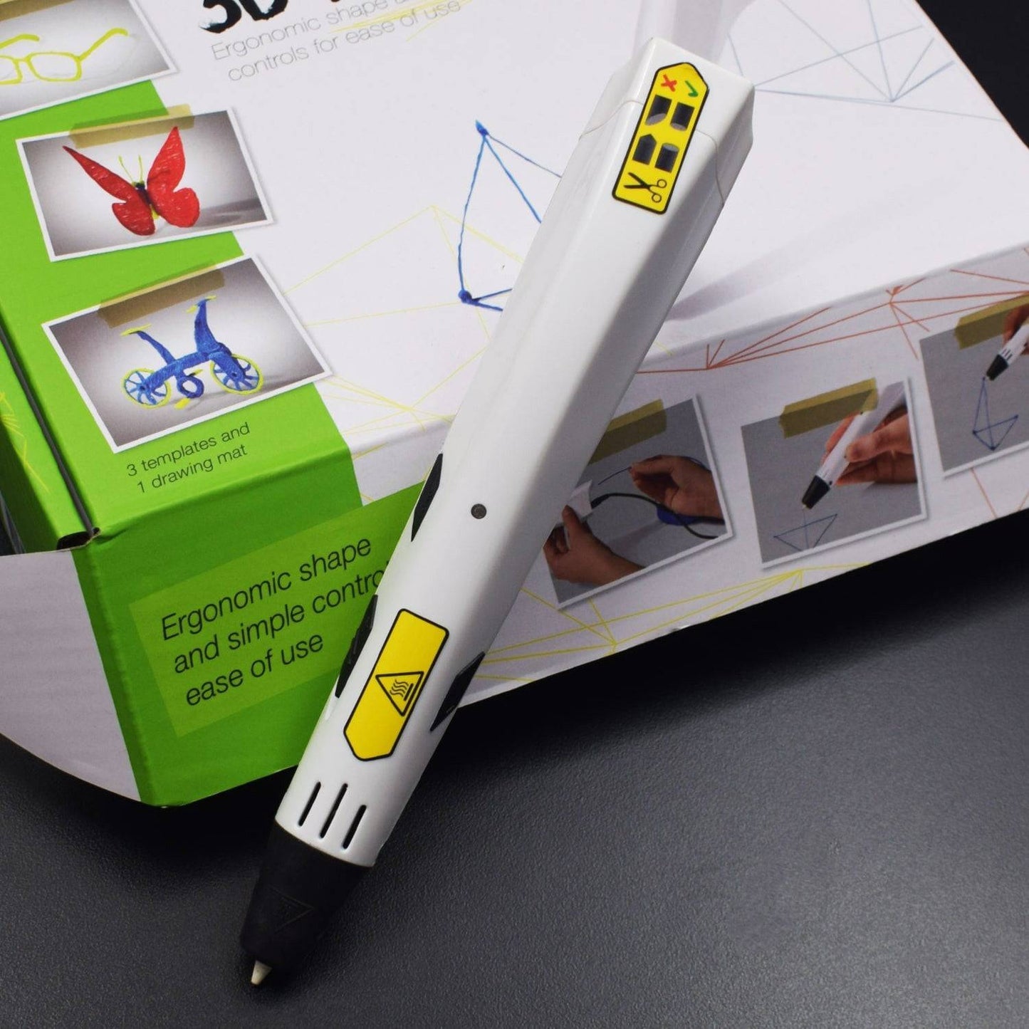 3D Pen, Art and Craft DIY Drawing 3D Printing Pen and PLA Filament Refills Set for Kids - RS2251 - REES52