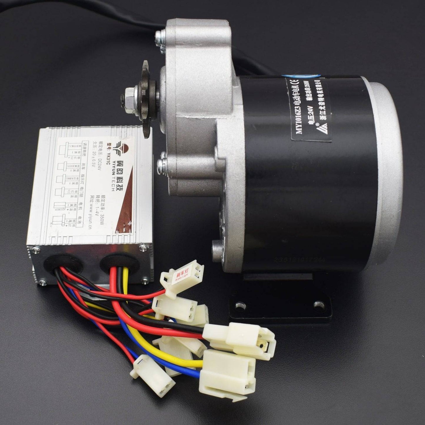 MY1016Z2 350w 24v Gear 3000 RPM Brush Motor Electric Tricycle & Bicycle DC Gear Brushed Motor - RS2187 - REES52