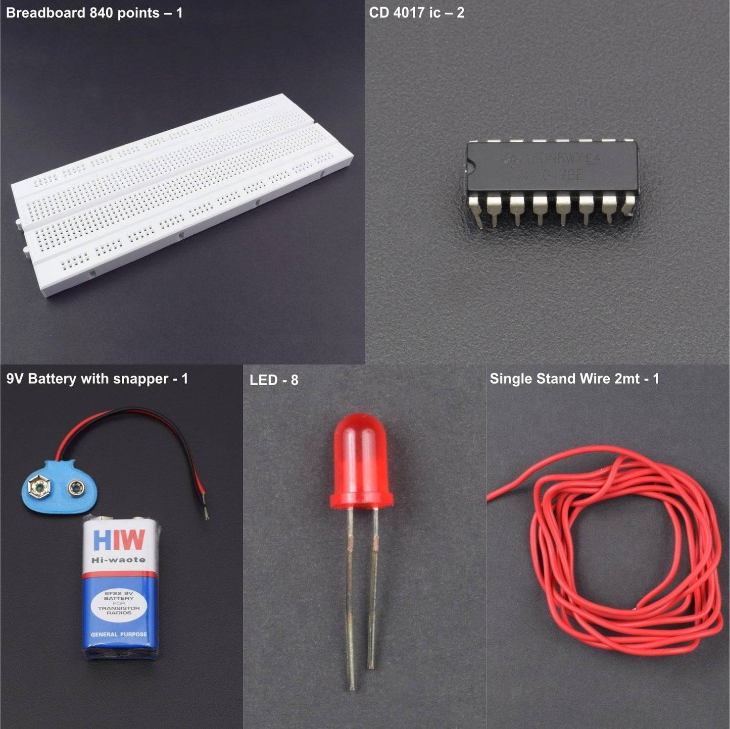 Make an Electronic dice using 4017 IC - KT966 - REES52