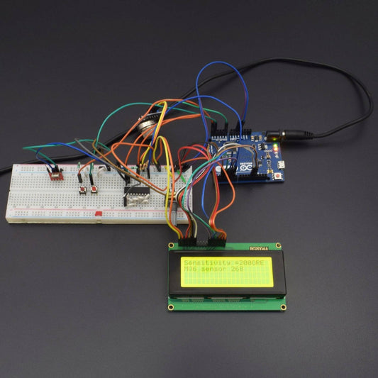 Make a wireless LPG gas detection alarm using MQ-6 gas sensor interfacing with Arduino Leonardo - KT787 - REES52