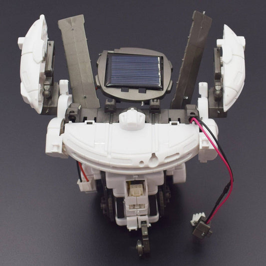 6 in 1 Rechargeable DIY Educational Solar Powered Lunar Robot Space Fleet Shuttle Ship Science Kit with Retail Box - RS1306 - REES52