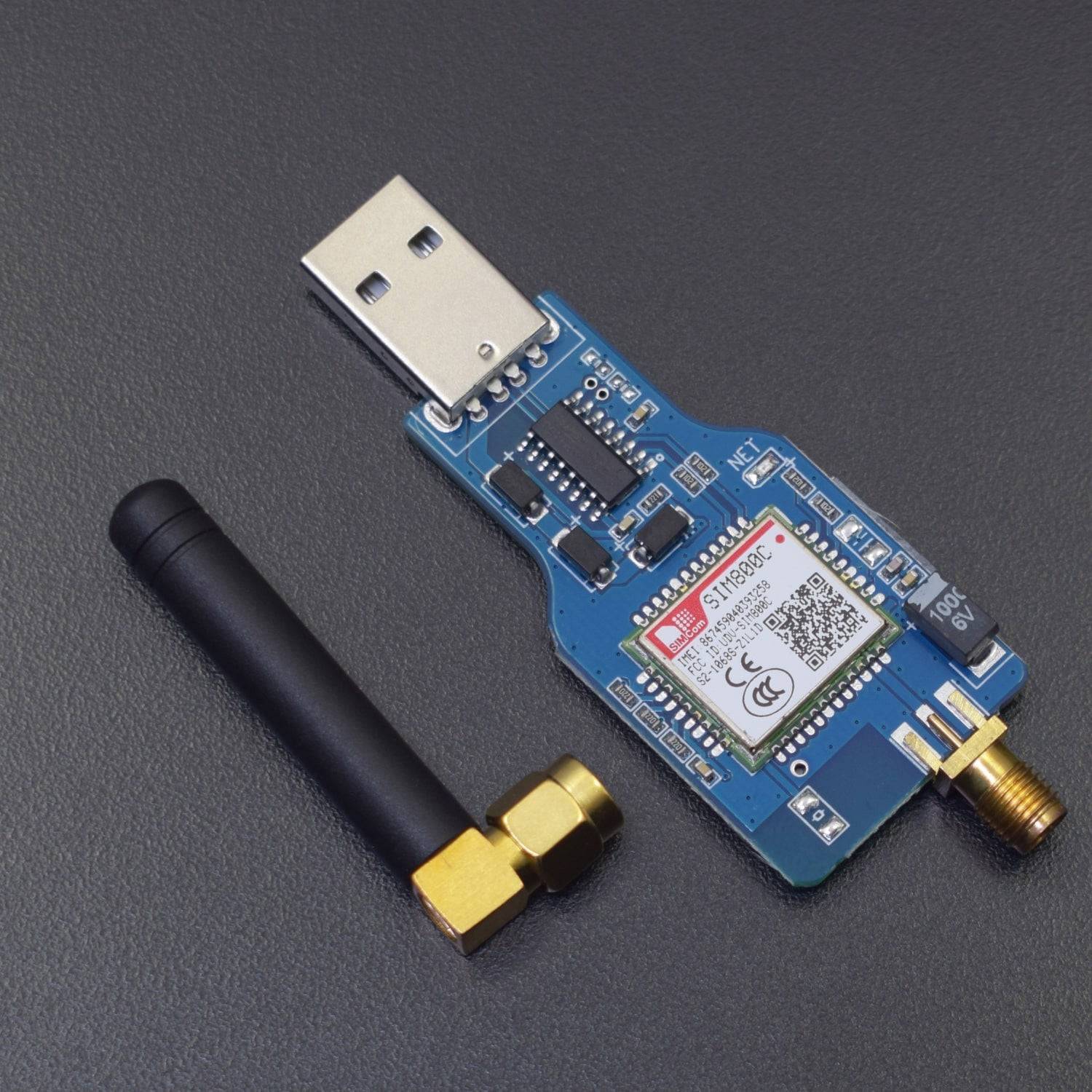USB-GSM modul Négysávos GSM GPRS SIM800 SIM800C modul vezeték nélküli USB-GSM modul Négysávos GSM GPRS SIM800 SIM800C modul vezeték nélküli