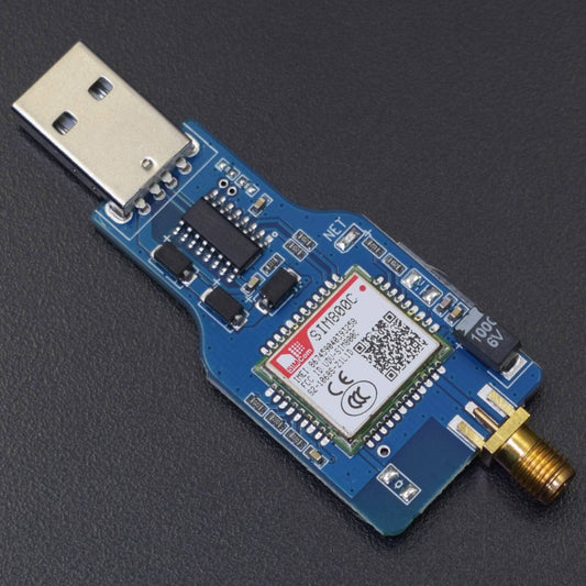 USB to GSM Serial GPRS SIM800C Module Wireless Bluetooth Board Sim900A Computer Control Calling with Antenna - RS2248 - REES52