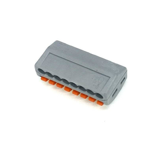 PCT-218 0.08-2.5mm 8 Pole Wire Connector Terminal Block with Spring Lock Lever for Cable Connection - RS3579 - REES52
