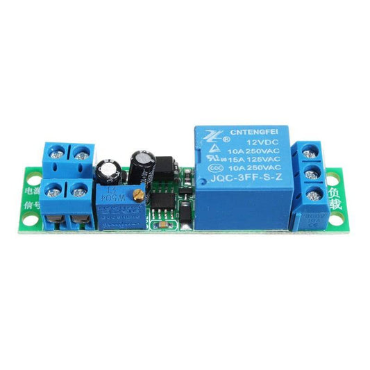 DC 12V Switch Delay-Relay Module with Adjustable Delay Time 0-25 Second Signal Triggering Switch Module - RS3474 - REES52