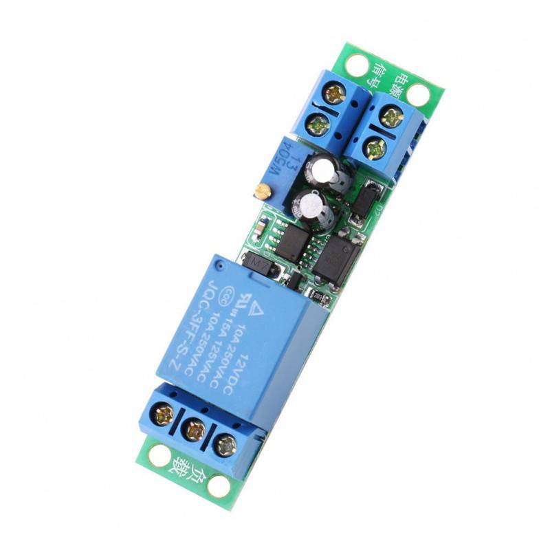 DC 12V Switch Delay-Relay Module with Adjustable Delay Time 0-25 Second Signal Triggering Switch Module - RS3474 - REES52