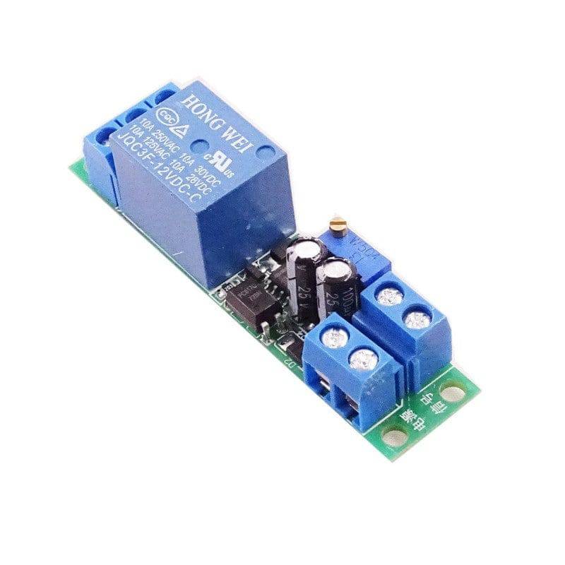 DC 12V Switch Delay-Relay Module with Adjustable Delay Time 0-25 Second Signal Triggering Switch Module - RS3474 - REES52