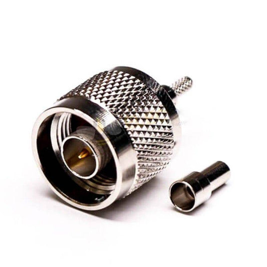 Coaxial Connector Male N Type 180 Degree Crimp Type For Cable - RS3659 - REES52