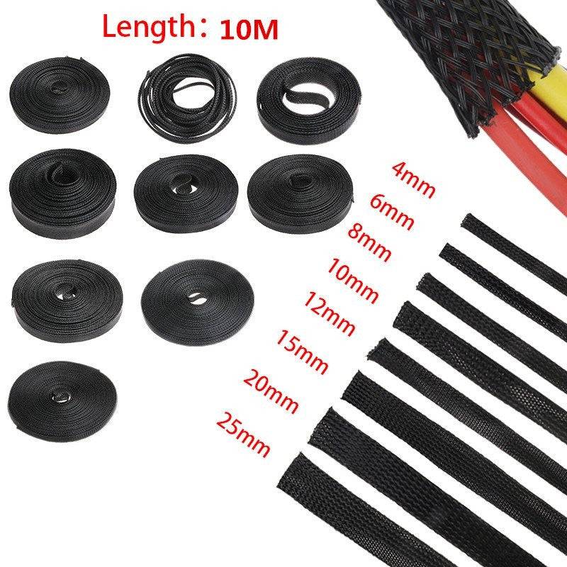 Nylon 25mm Expandable Braided Sleeve for Wire Protection - 2M Length - RS3671 - REES52