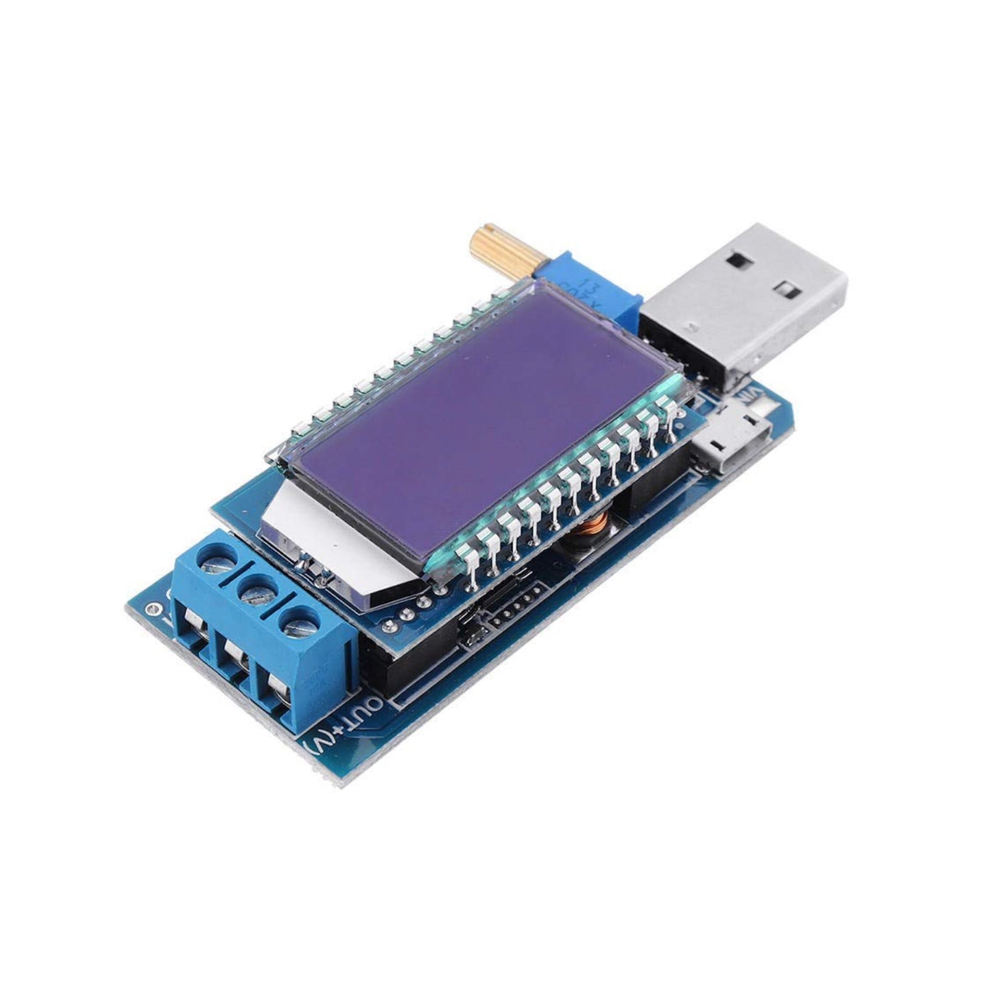DC-DC USB Step Up/Down Converter 5V to 3.3V 9V 12V 24V Adjustable USB Desktop Power Supply Module - RS6748