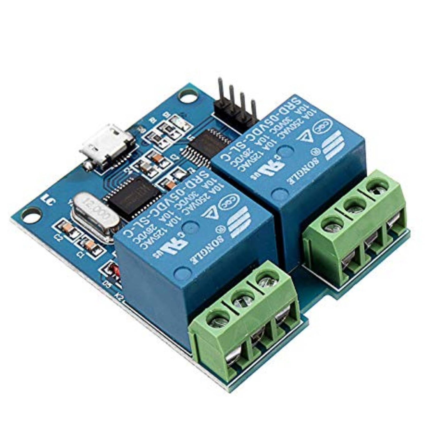 LCUS-2 USB Relay Module 2 Dual Channel USB Relay Module Dual Channel USB Relay For Intelligent Applications And Boost Productivity With The LCUS-2 USB Relay - RS2549