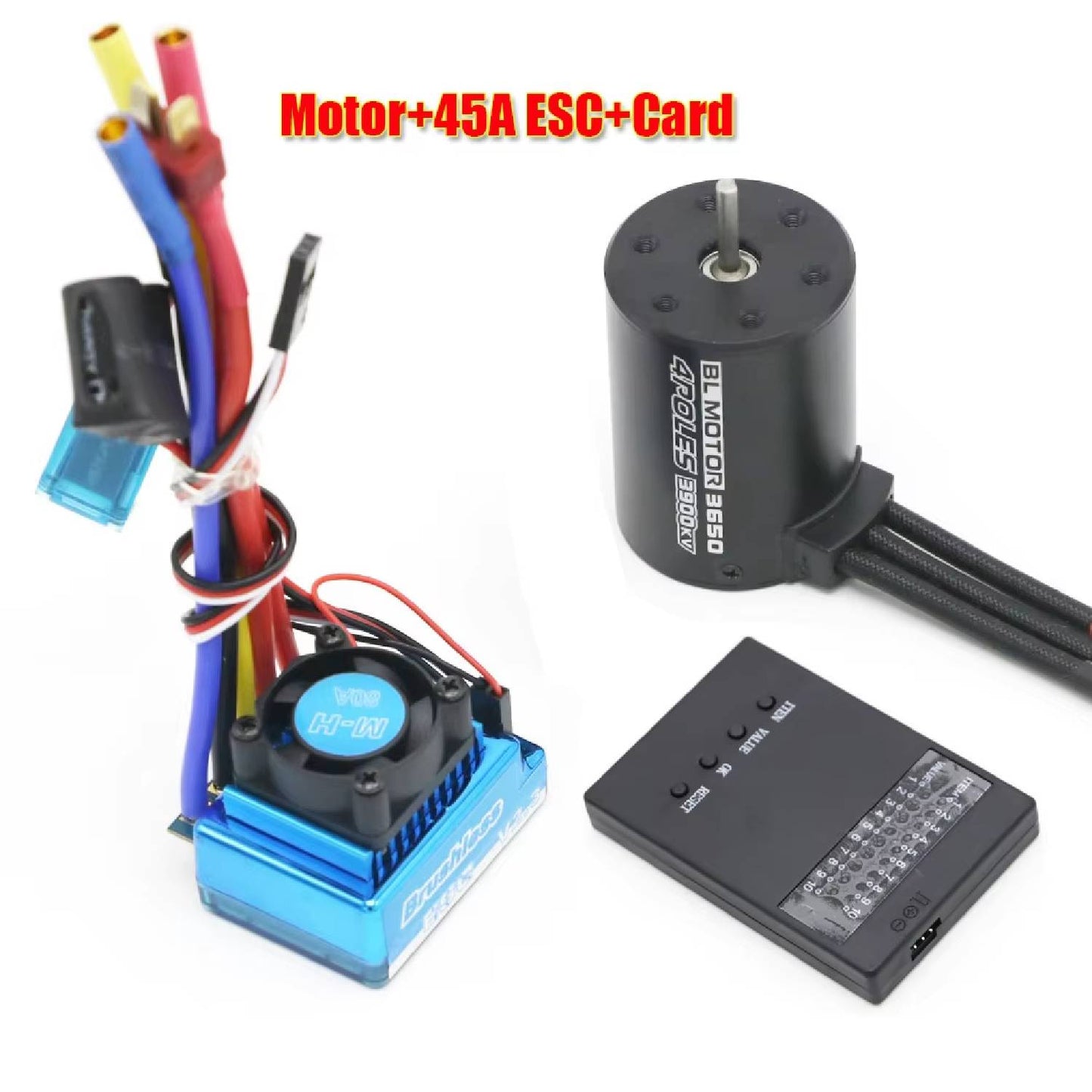 3650 3900KV Brushless Motor & Waterproof Brushless ESCs (45A, 60A, 80A, 120A) Brushless Motor & ESC Sets ESC Combo For RC Car & Boat