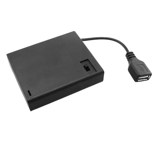 4 x AA Cell Battery Holder Box