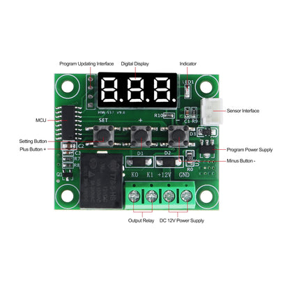 W1209 50~110°C 12V DC Digital Thermostat Temperature Control Switch Sensor Module - AA178 - REES52