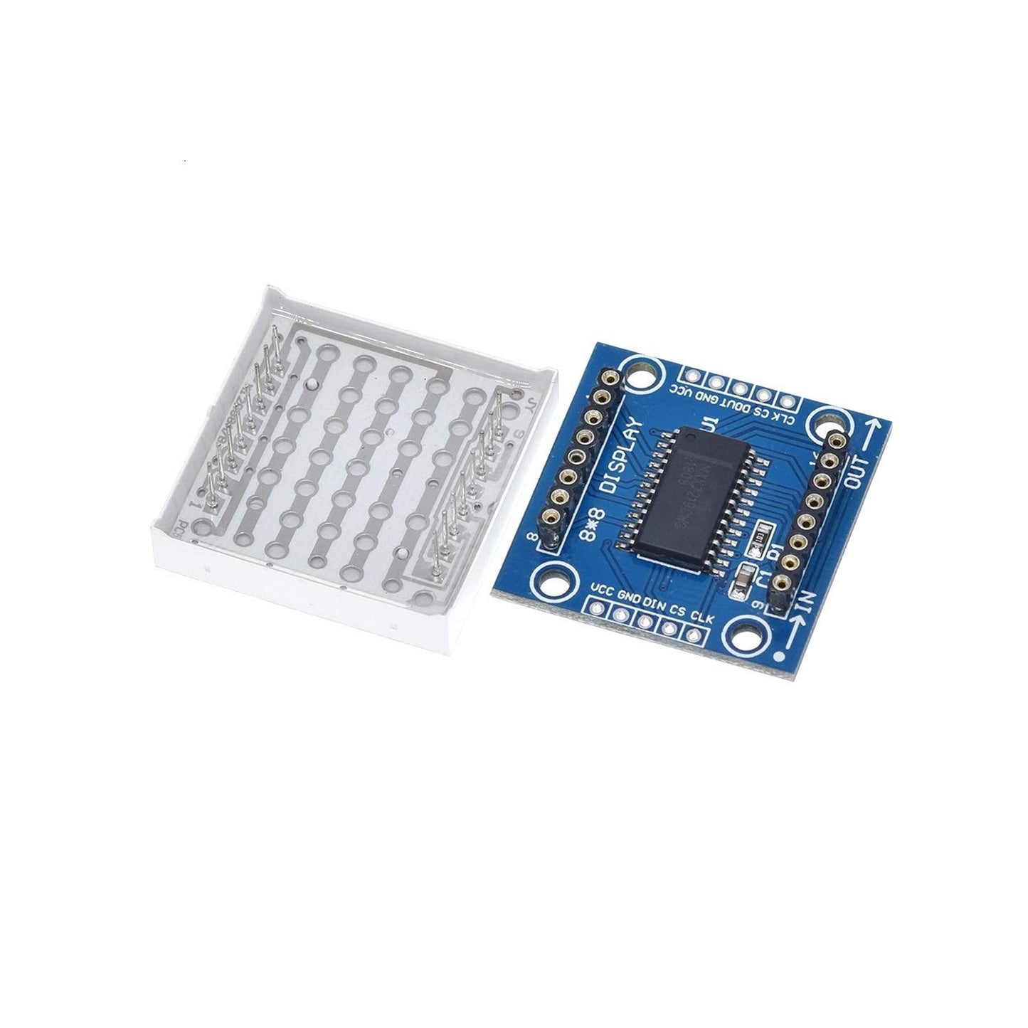 MAX7219 Matrix Module MAX7219 Dot Matrix Module Microcontroller Module DIY Kit - AA185/RS5936 - REES52