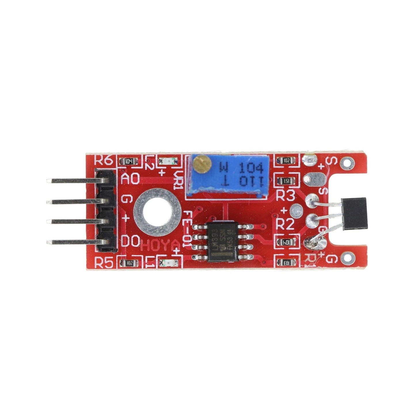 Linear Magnetic Hall Effect Sensor Module Hall Effect Switch Speed Counting Sensor Module compatible with Arduino, Raspberry Pi, ESP8266 Boards - AB008 - REES52