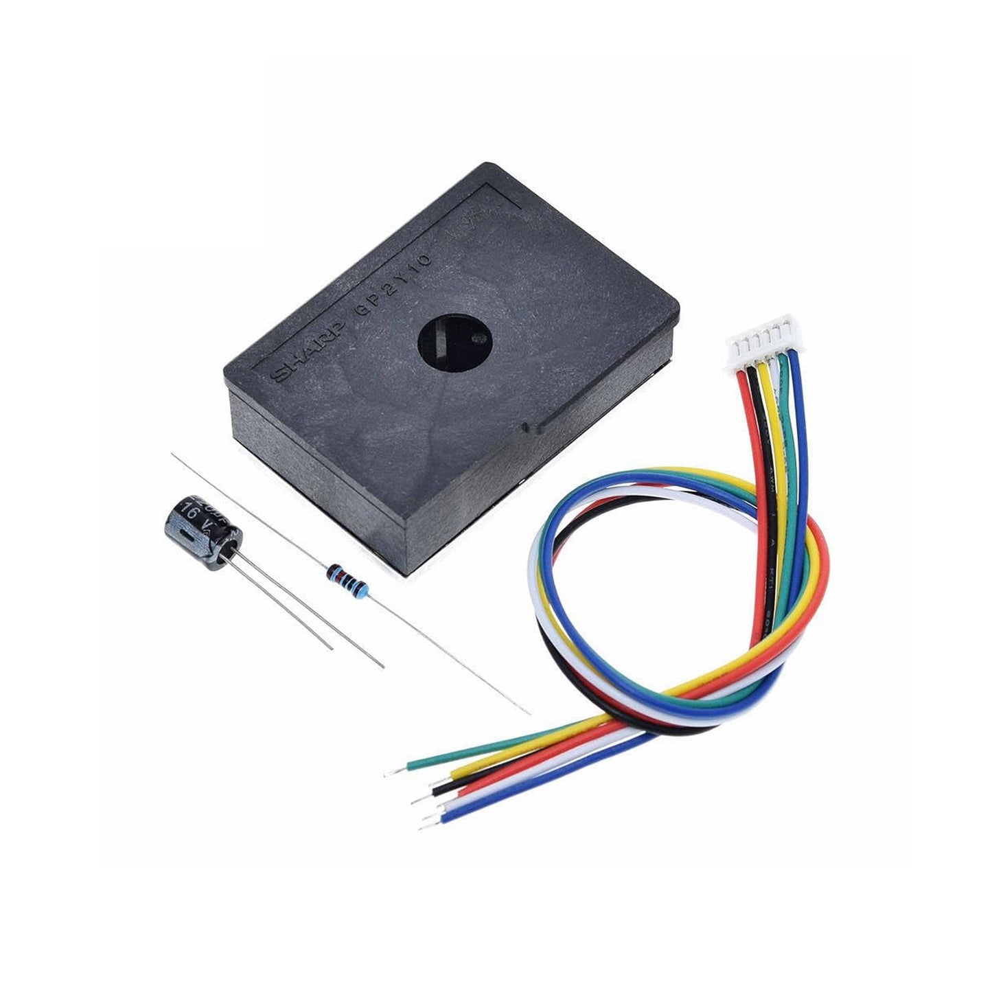 Optical Dust Sensor Module PM2.5 GP2Y1010AU0F Dust Smoke Particle Sensor /w Cable Capacitor Resistor - AB068 - REES52