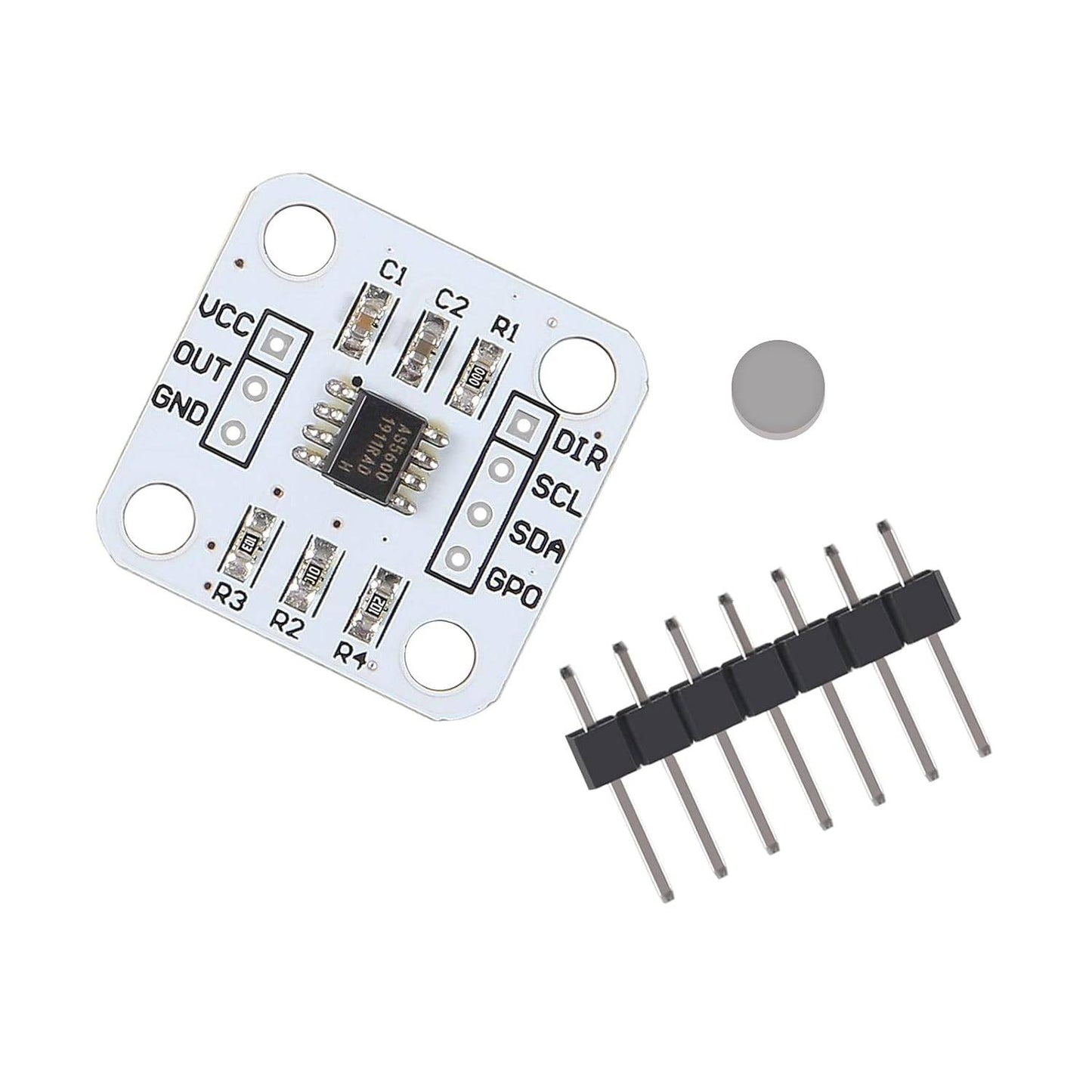 AS5600 Magnetic Encoder Module High-Resolution Magnetic Position Sensor Compact Magnetic Encoder Module Magnetic Rotary Encoder Module For Precise Position Sensing