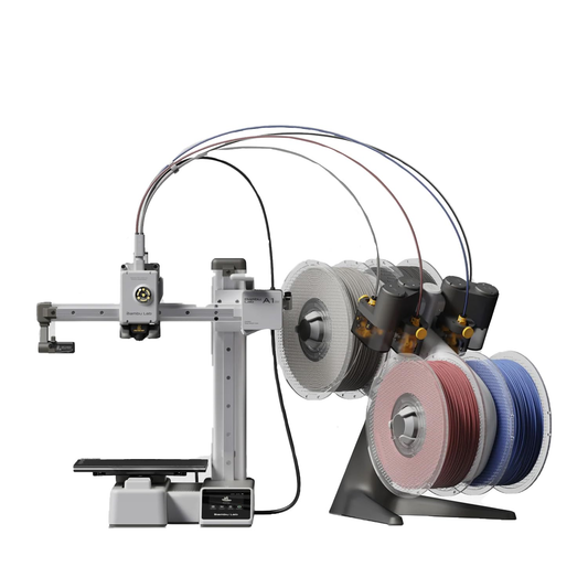 Bambu Lab A1 Mini 3D Printer Combo AMS Lite With 180x180x180 mm³ Support Multi-Color High Speed & Precision, Full-Auto Calibration 3D Printing - RS9365