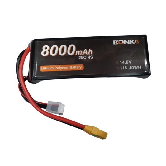 Bonka 14.8V 8000mAh 25C 4S LiPo Battery