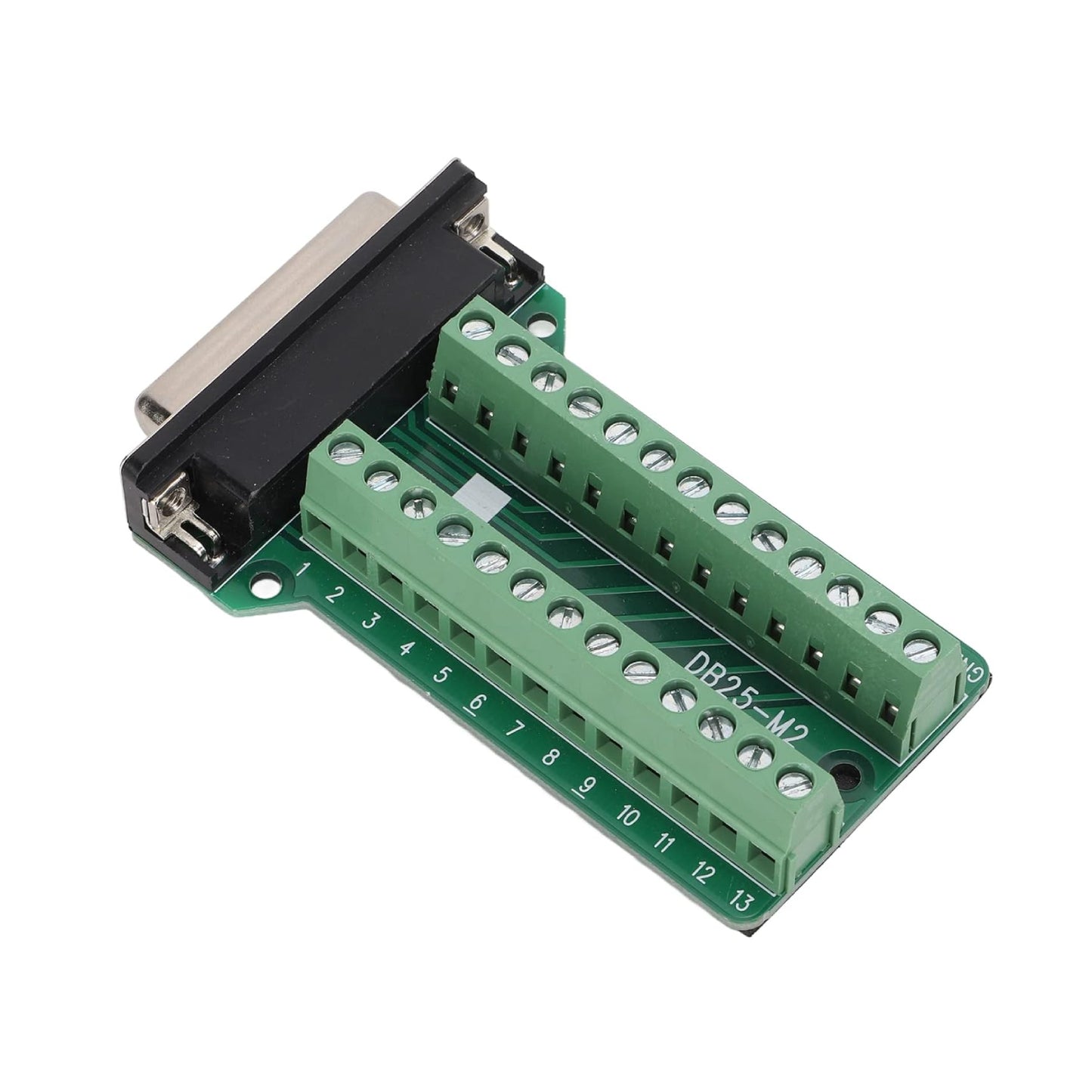 DB25-M2 DB25 to Terminal Block With Nut (Female DB25) DB25 To Terminal Block Connector DB25 Male to Terminal Block Adapter For DIY Electronics - RS3928