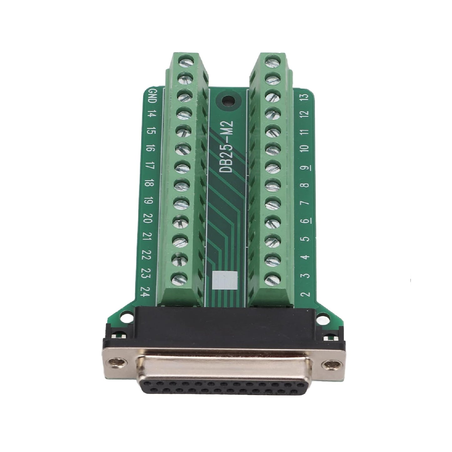 DB25-M2 DB25 to Terminal Block With Nut (Female DB25) DB25 To Terminal Block Connector DB25 Male to Terminal Block Adapter For DIY Electronics - RS3928