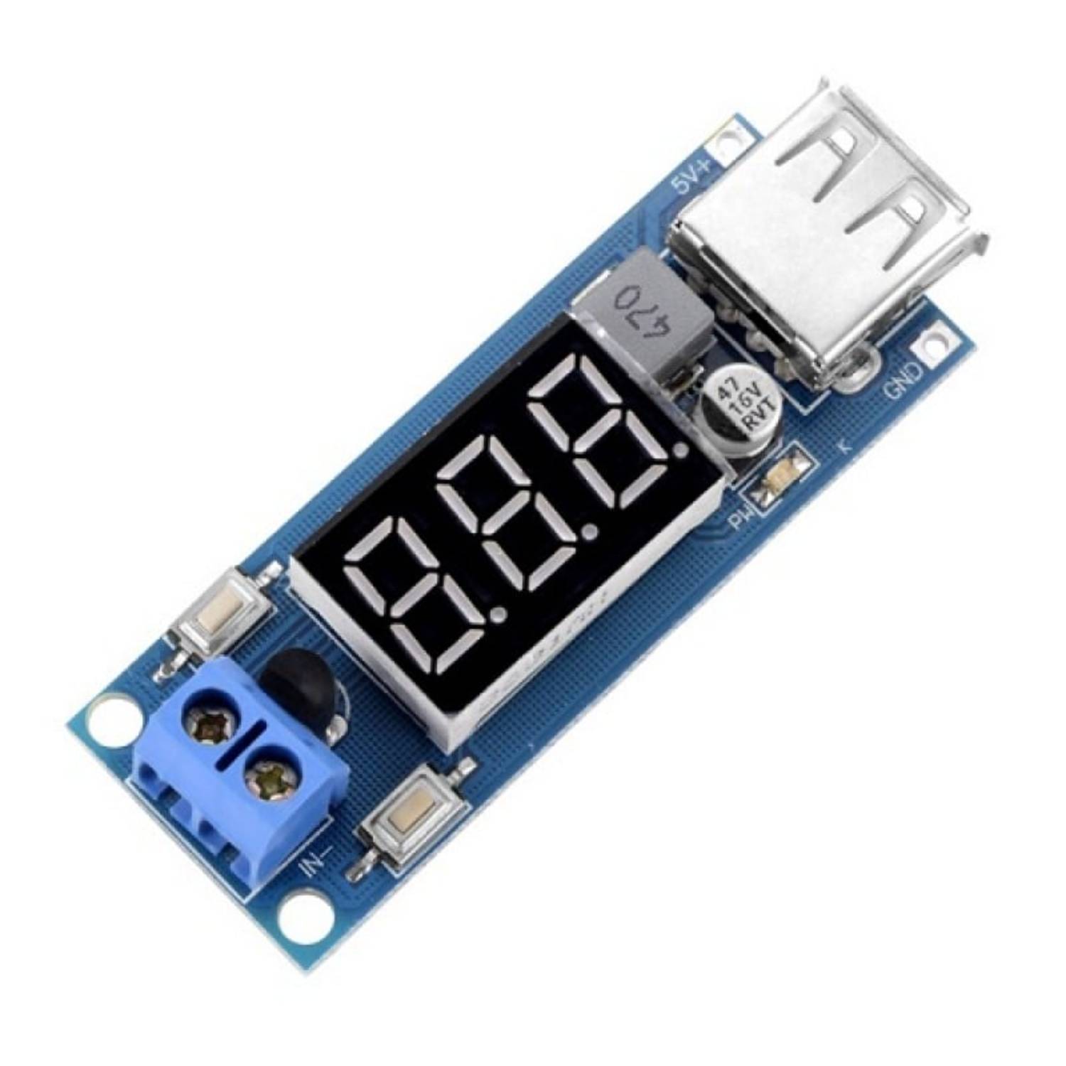 DC Buck Converter: 4.5-40V to 5V USB Charger