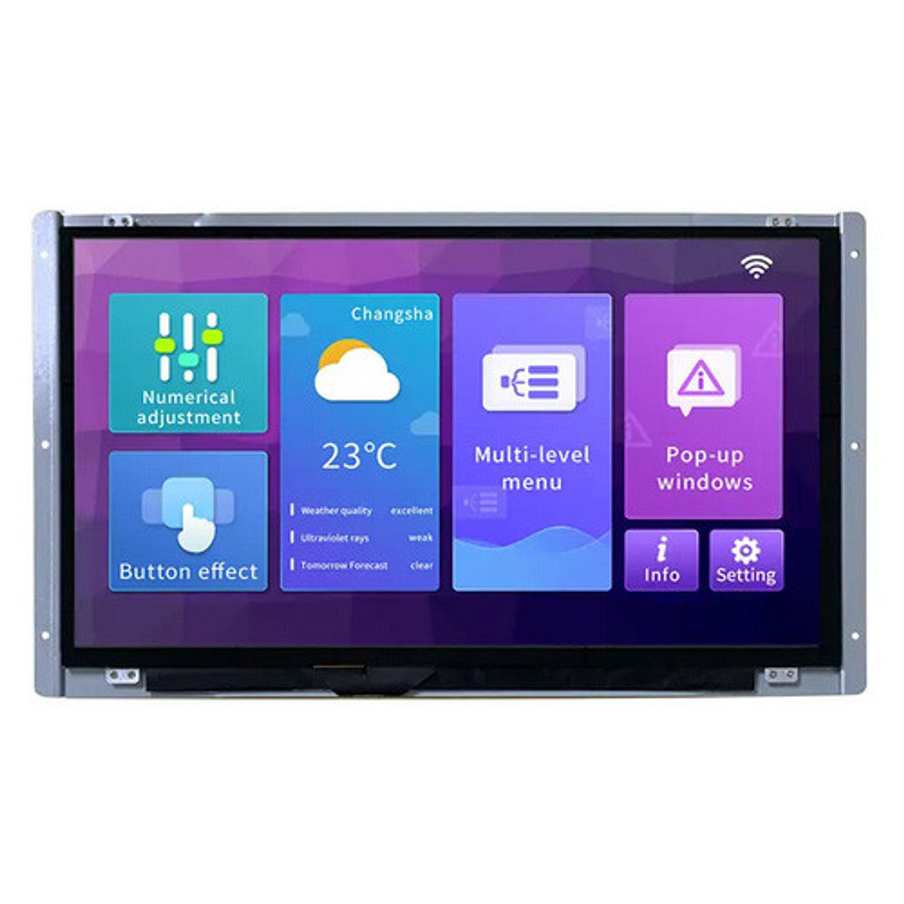 DWIN DMG13768C156_03WTC HMI LCD Display 15.6" Capacitive Touch TFT Touchscreen Monitor with UART Connectivity For Commercial Applications