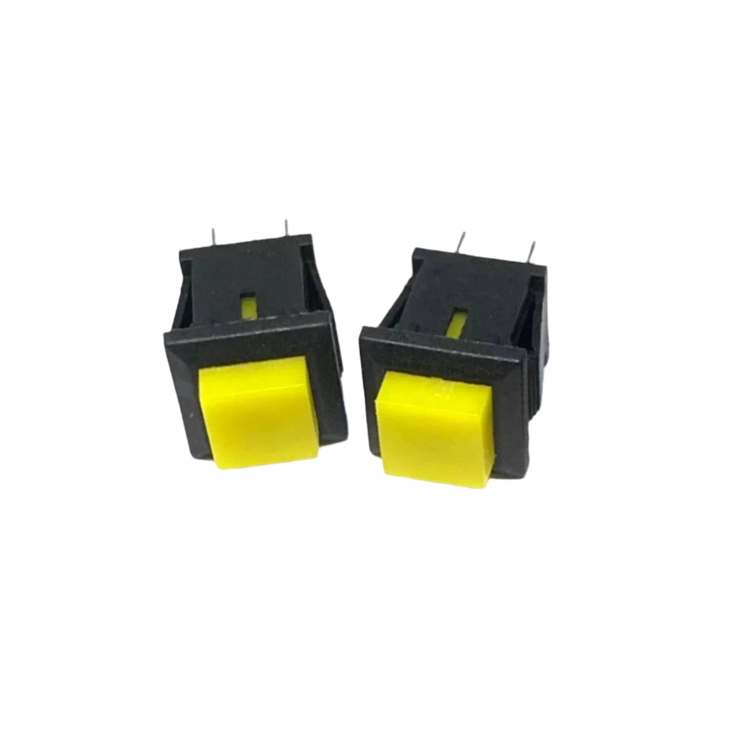 DS-431 2Pin Push Button Switch on/off Push Button Switch NC Press Break Switch For Vibration Resistant Push Button Switch Automotive Push Button Switch Self-Reset Square Push Button Switch - Yellow - RS6827