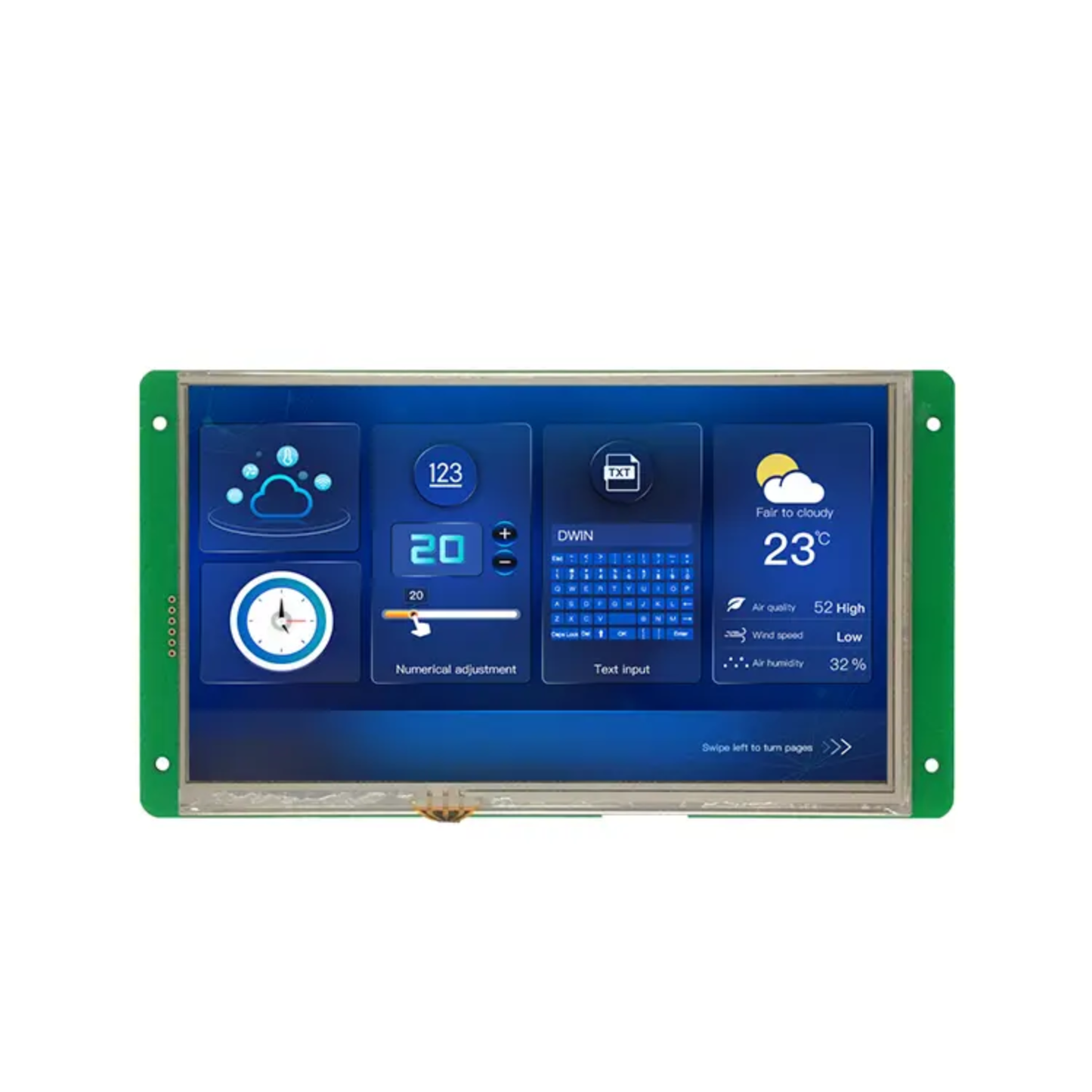 DWIN DMG10600C070-03WTC HMI LCD Display With Capacitive Touch
