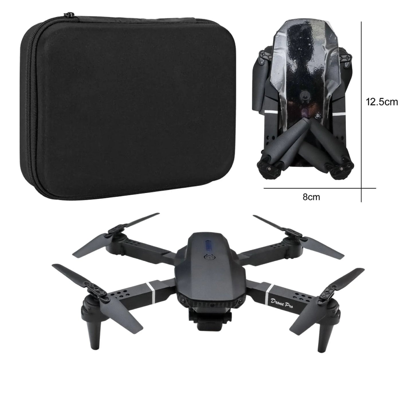 E88 PRO RC Drone Without Camera 2.4G 4CH RC Foldable Quadcopter E88 PRO 360° Rolling Stunt Drone Smoothest Flight Controls To Perform Impressive Aerial Stunts - RS6117