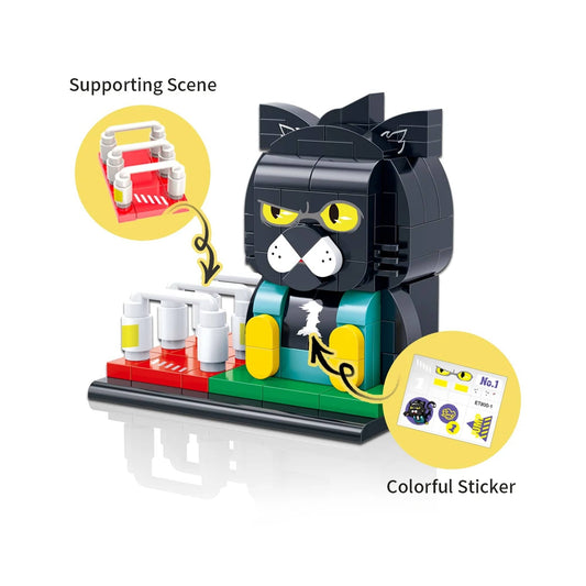 BanBao 3d Model Bricks Animal Kit Long-Legged Leopard