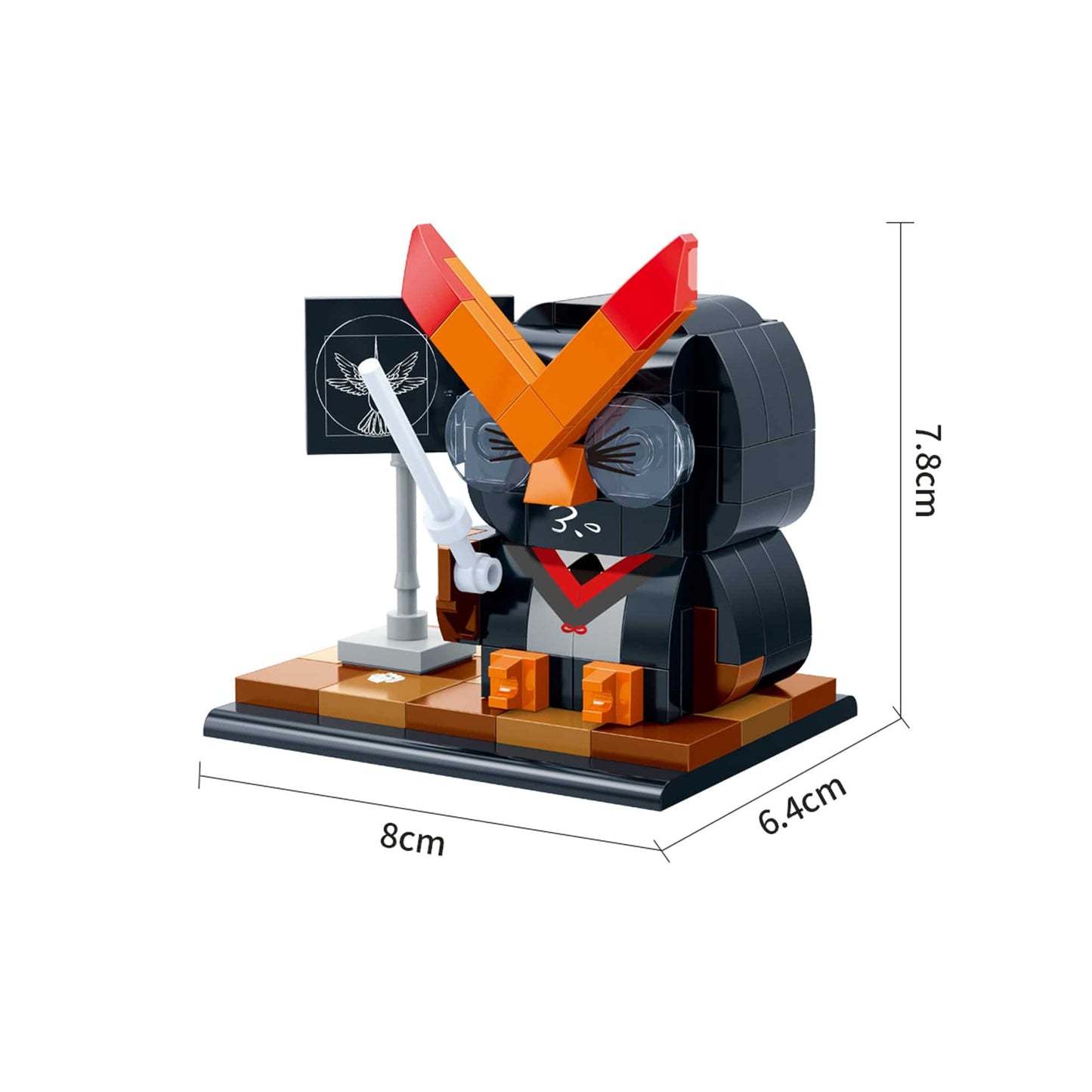 BanBao 3d Model Bricks Animal Kit Professor Owl