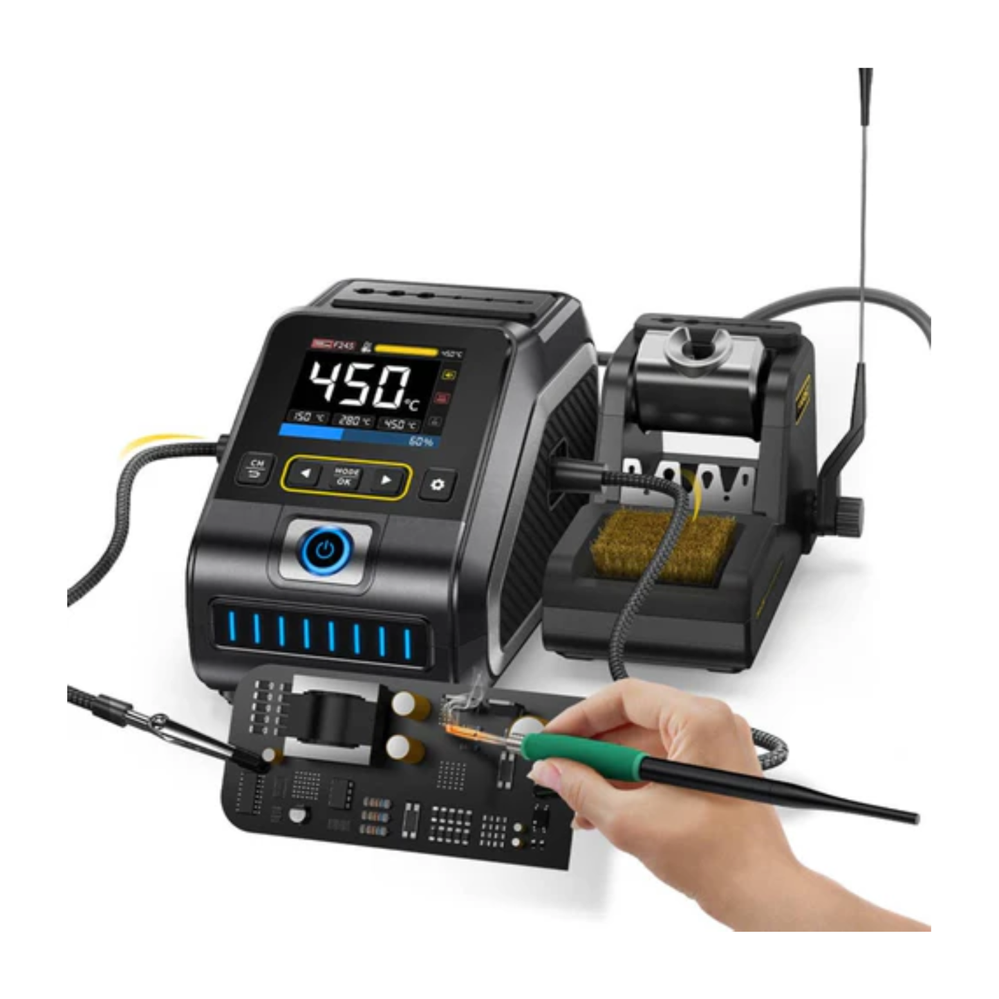 FNIRSI DWS-200 200W Rapid Heating Soldering Station Kit for Electronics Repair