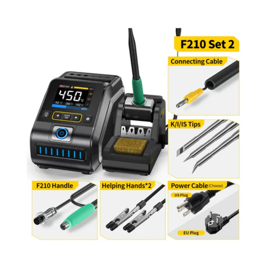 FNIRSI DWS-200 200W Rapid Heating Soldering Station Kit for Electronics Repair