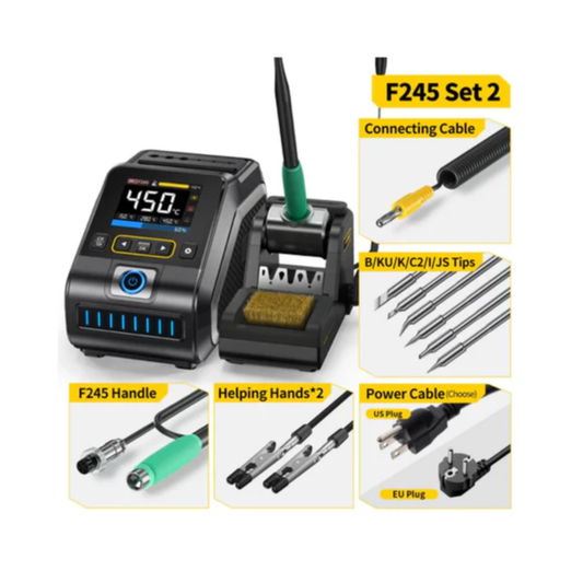 FNIRSI DWS-200 200W Rapid Heating Soldering Station Kit for Electronics Repair