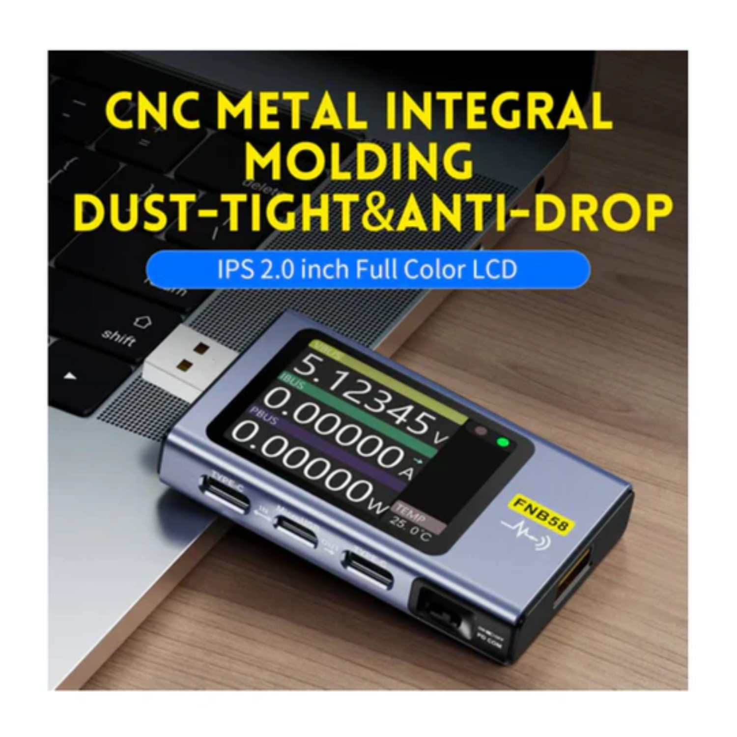 FNIRSI FNB58 USB Tester: Fast Charge, App, Voltage/Current/Protocol Analysis