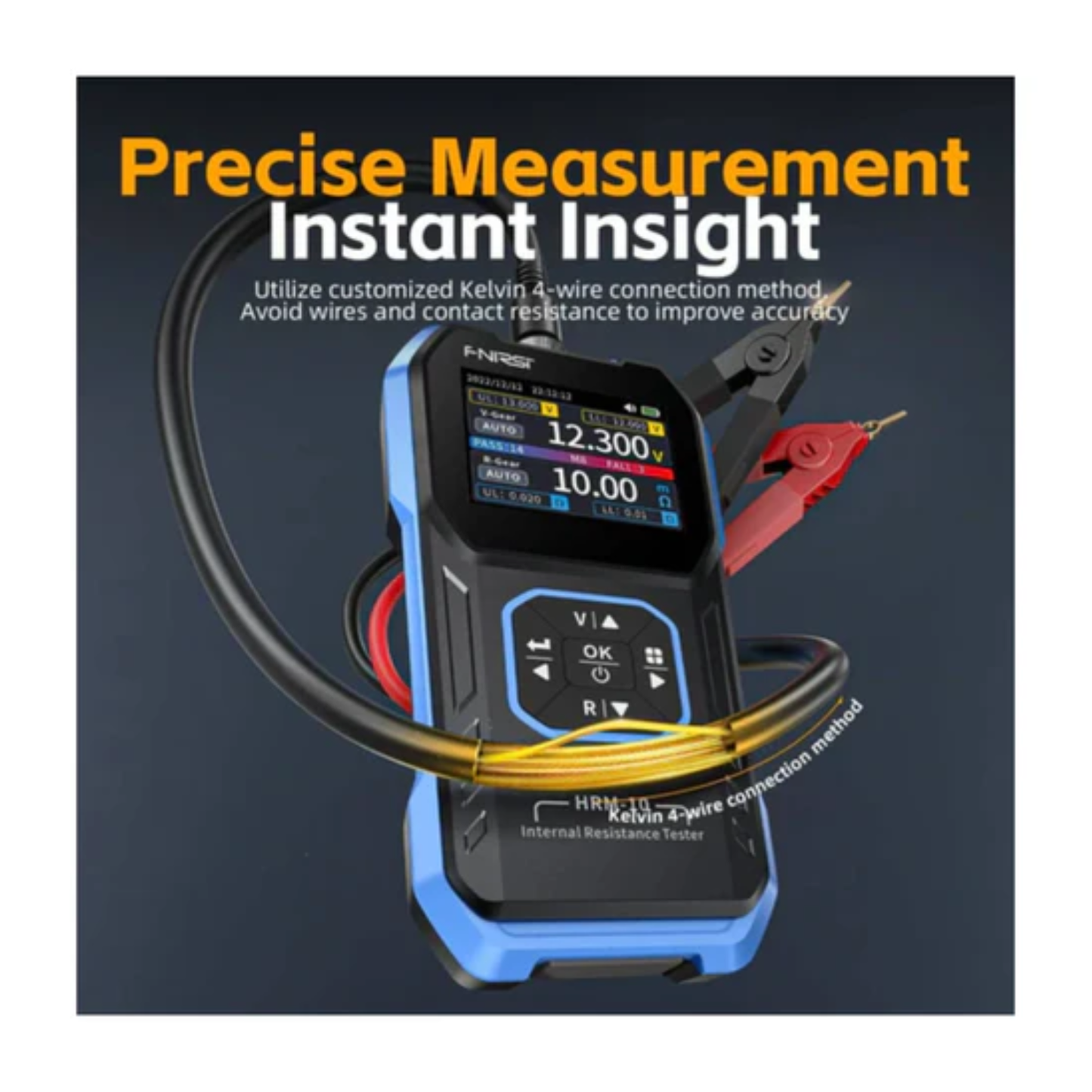 HRM-10: Accurate Battery Testing with Voltage & Resistance