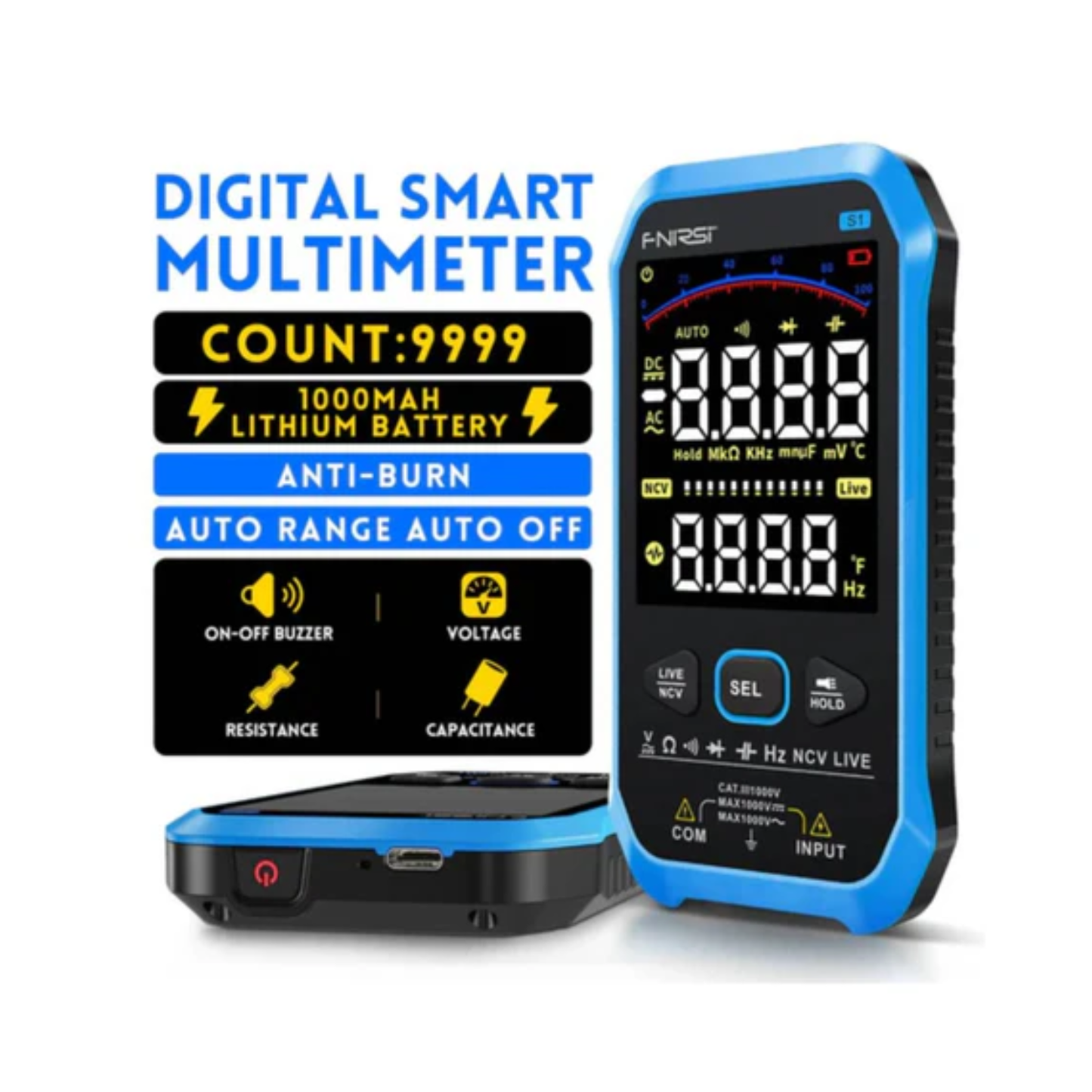FNIRSI S1 Large Screen Digital Multimeter