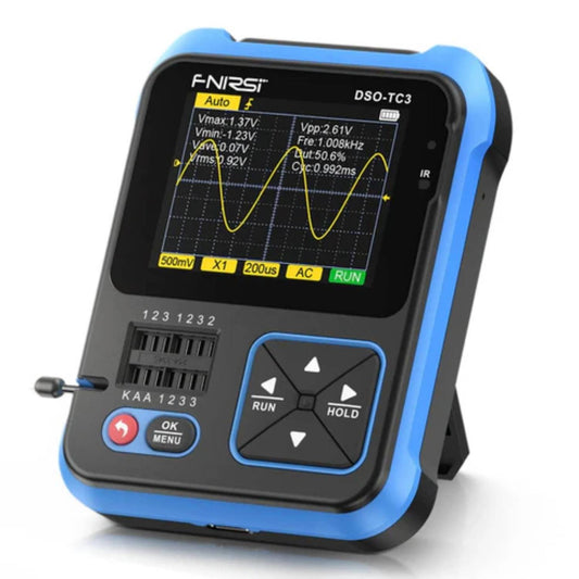 FNIRSI DSO-TC3 Oscilloscope 3-in-1 DSO Tester DSO-TC3 Transistor Tester DSO-TC3 Digital Oscilloscope With Integrated Tester Efficient Troubleshooting (Standard) - RS8401