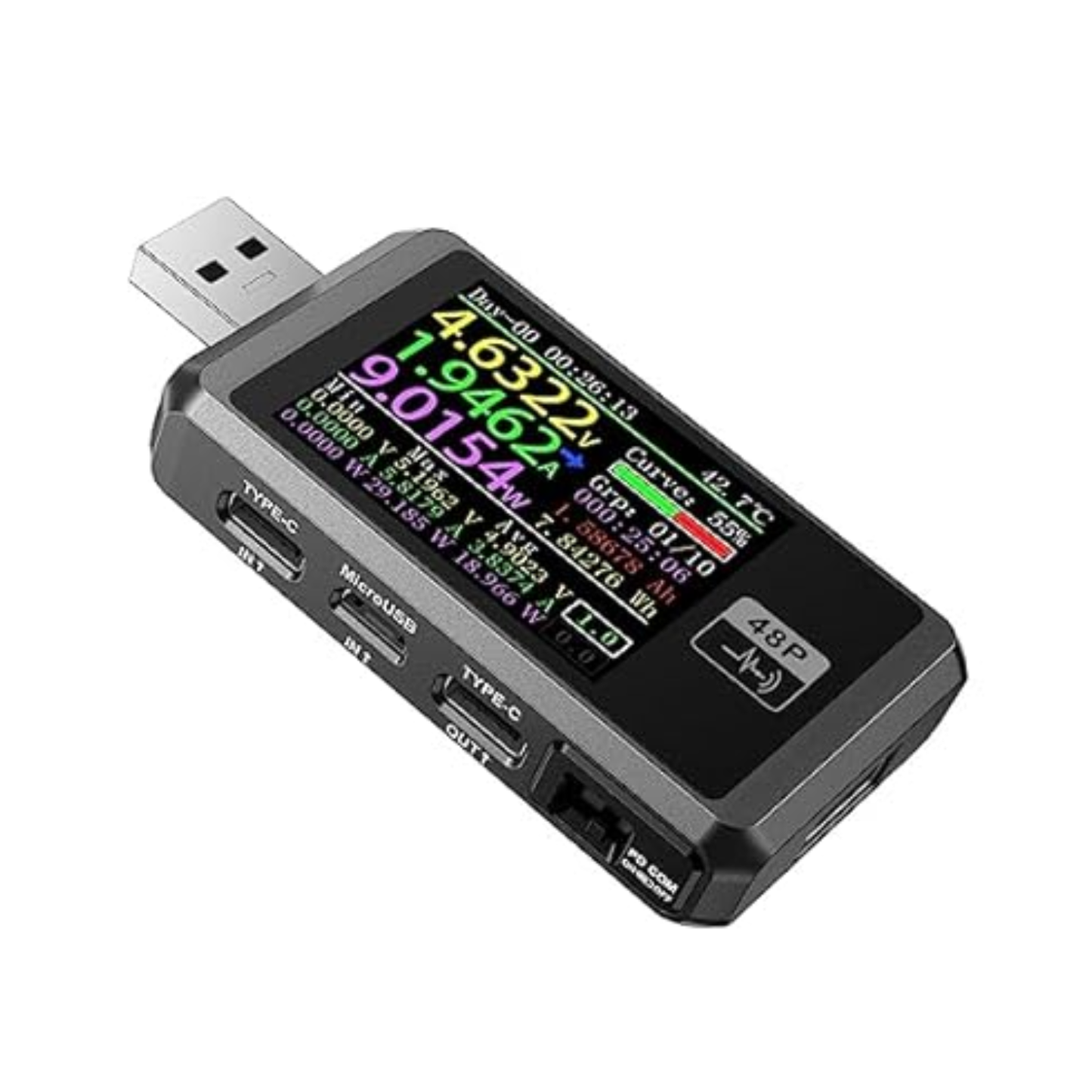 FNIRSI FNB48P USB Fast Charge Tester - Black