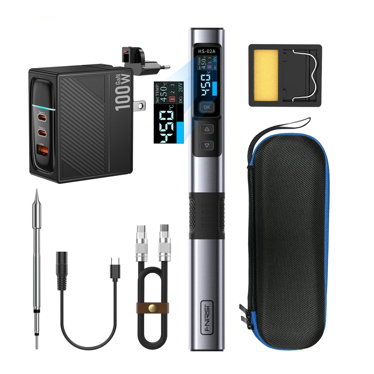 FNIRSI HS-02 Digital Soldering Iron